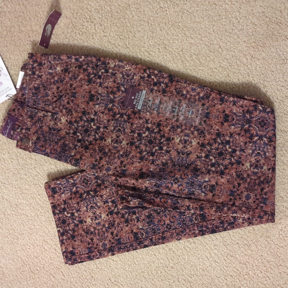Gloria Vanderbilt multi color denim jeans